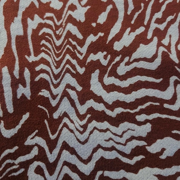 MADEWELL WOMEN’S PURPLE OVERSIZED SWEATSHIRT SIZE SMALL WITH ABSTRACT PATTERN - Picture 10 of 11